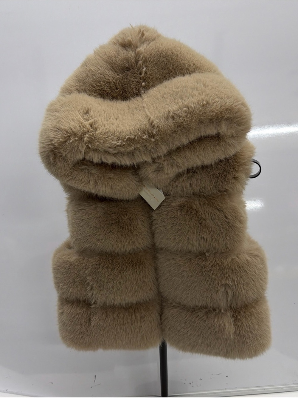 Adrienne Landau Fur Hooded Vest